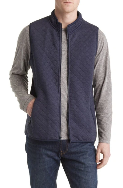 Shop Marine Layer Corbet Full Zip Vest In Navy