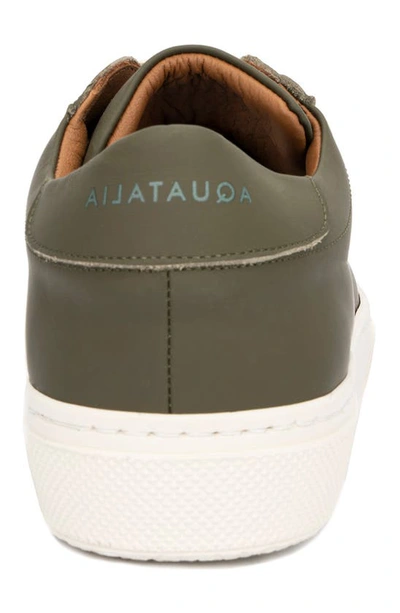 Shop Aquatalia Vic Platform Sneaker In Olive