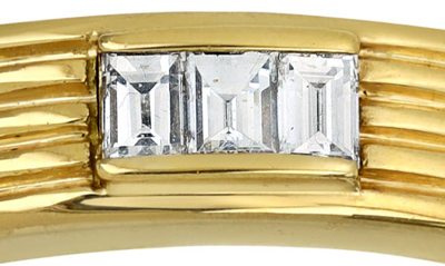 Shop Bony Levy Diamond Baguette Ring In 18k Yellow Gold