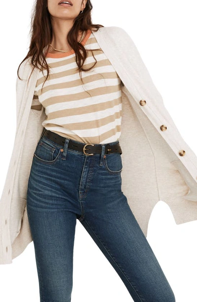 Shop Madewell Miller Cardigan In Heather Coconut