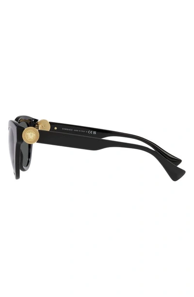 Shop Versace 52mm Cat Eye Sunglasses In Black