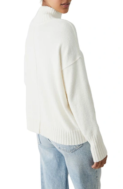 Shop Free People Vancouver Mock Neck Sweater In Ivory