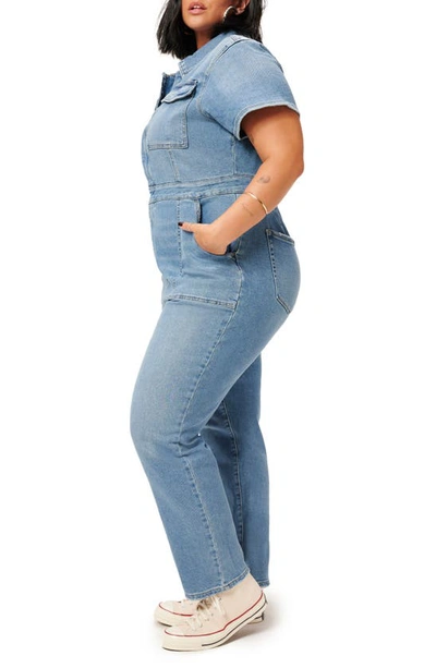 Shop Good American Fit For Success Jumpsuit In Blue274