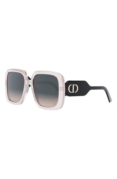 Shop Dior 'bobby S2u 55mm Gradient Square Sunglasses In Pink