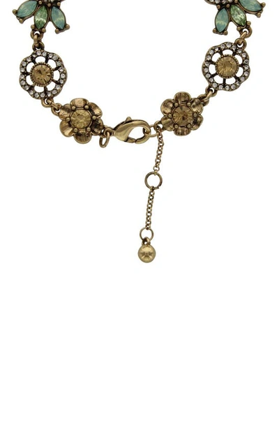 Shop Olivia Welles Garden Chic Bracelet In Gold / Multi