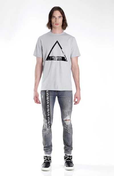 Hvman Belted Stretch Skinny Jeans In Alloy