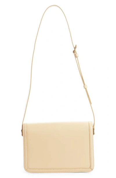 Shop Saint Laurent Medium Solferino Leather Shoulder Bag In Light Vanilla
