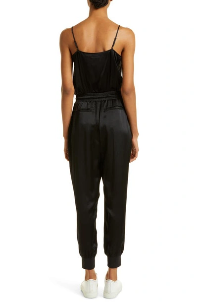 Shop Atm Anthony Thomas Melillo Silk Camisole Jumpsuit In Black