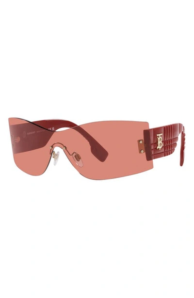 Shop Burberry Shield Sunglasses In Pink