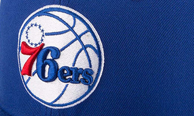 Shop New Era Royal Philadelphia 76ers Official Team Color 9fifty Adjustable Snapback Hat