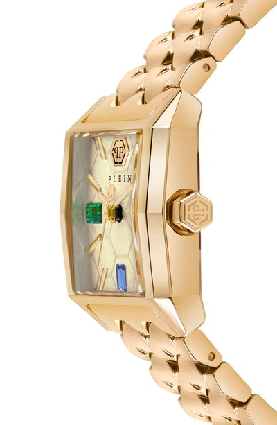 Shop Philipp Plein Offshore Bracelet Watch, 37.5mm In Ip Yellow Gold