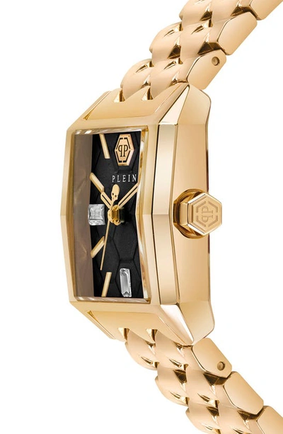 Shop Philipp Plein Offshore Bracelet Watch, 37.5mm In Yellow Gold