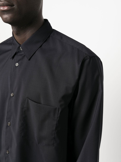 Shop Comme Des Garçons Shirt Classic Button-up Shirt In Blau