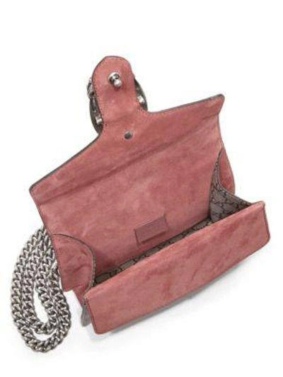 Shop Gucci Dionysus Blooms Mini Shoulder Bag In Beige-rose