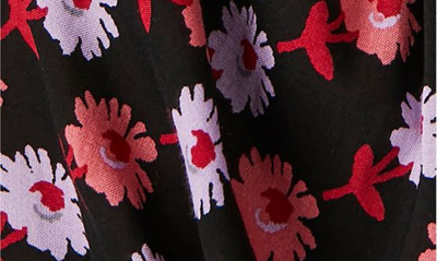 Shop Free People Hazel Floral Stripe Button-up Blouse In Black Combo