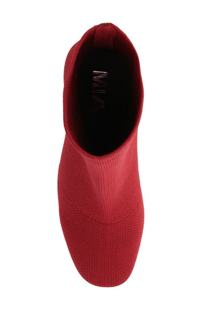 Shop Mia Braxton Block Heel Bootie In Red