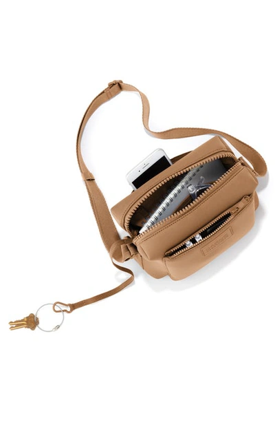 Dagne Dover Micah Water Resistant Crossbody Bag In Camel