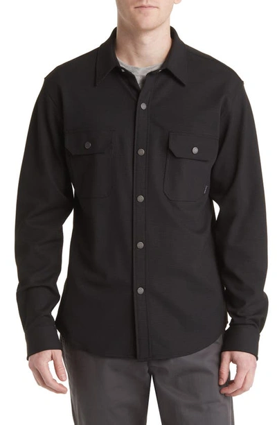 ALTON LANE NEWBURY STRETCH KNIT BUTTON-UP SHIRT 