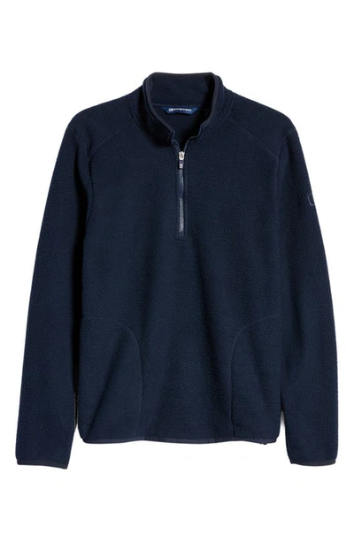 Cutter & Buck Eco Sherpa Mens Fleece Jacket In Navy Blue