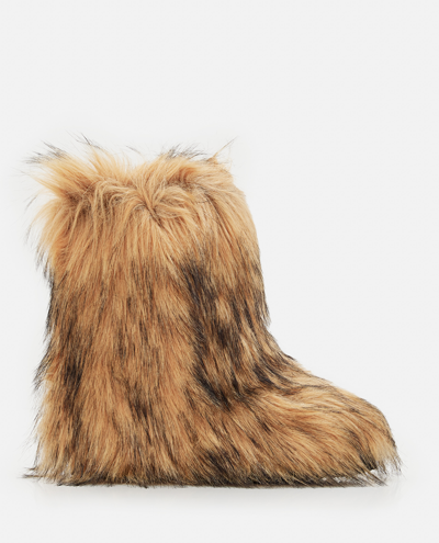 Shop Stand Studio Faux Fur Rider Boots In Brown