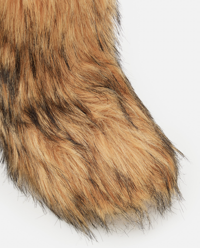 Shop Stand Studio Faux Fur Rider Boots In Brown