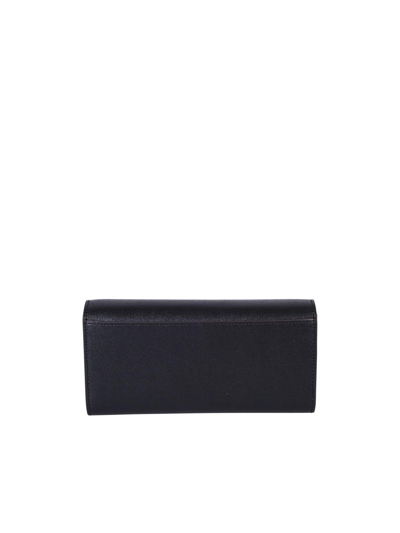Shop Furla Foldover Long Wallet In Black