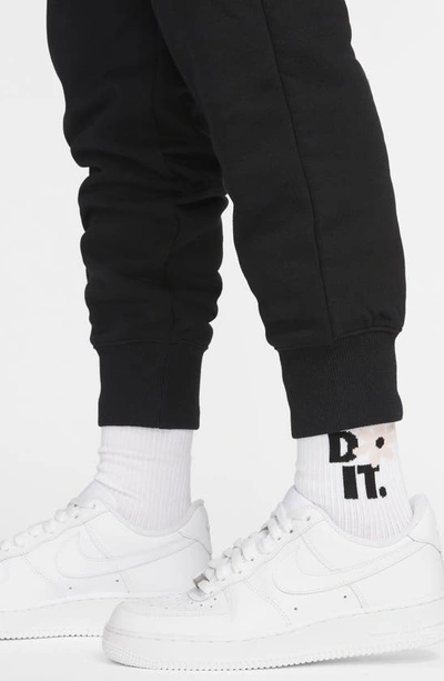 Shop Nike Sportswear Phoenix Fleece Sweatpants In Black/ Sail