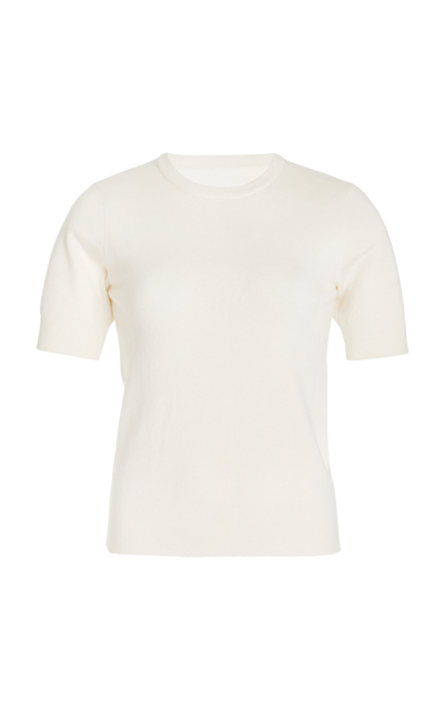 Shop Aexae Women's Cashmere T-shirt In Ivory