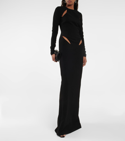Shop Monot Cutout Gown In Black