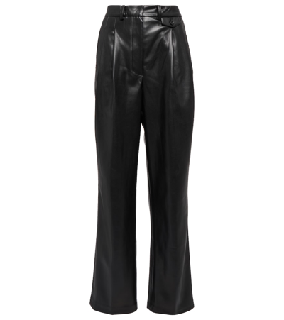 Shop The Frankie Shop Pernille Straight Faux Leather Pants In Black