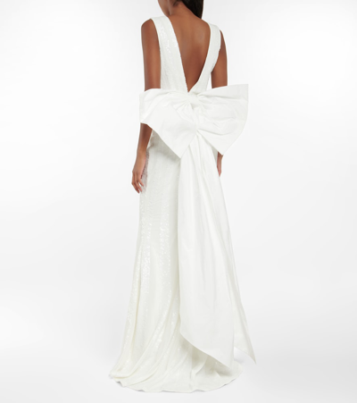 Shop Rebecca Vallance Bridal Davina Sequined Gown In Ivory