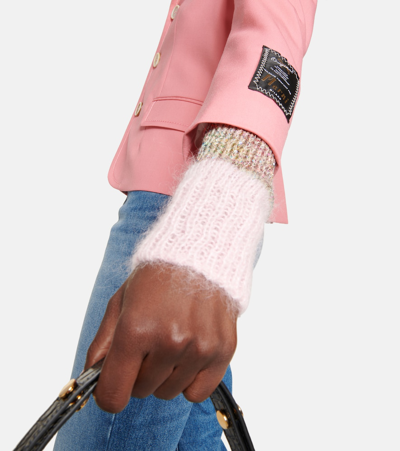 Marni Tailored Virgin Wool Jacket In Pink Candy
