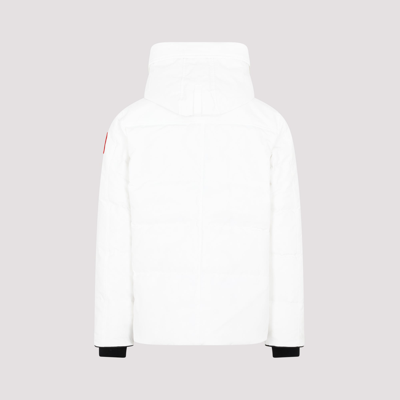 Shop Canada Goose Macmillan Quilted Shell Hooded Down Parka Wintercoat In White