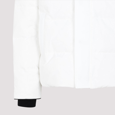 Shop Canada Goose Macmillan Quilted Shell Hooded Down Parka Wintercoat In White