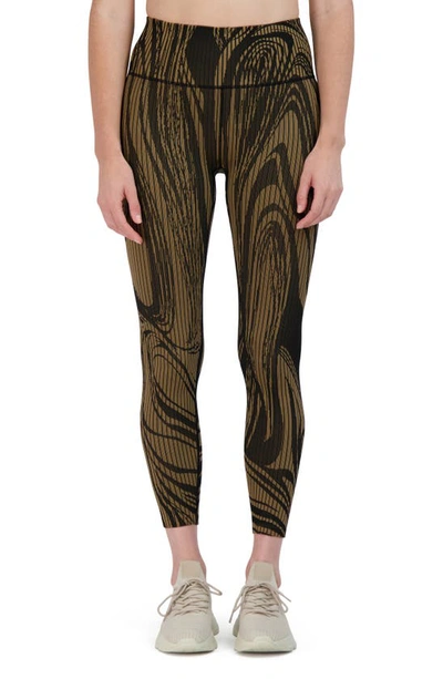 Sage Collective Essential Jacquard Rib Knit Leggings In Sepia Tint