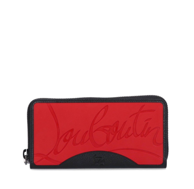 Panettone Embossed Leather Wallet in Grey - Christian Louboutin