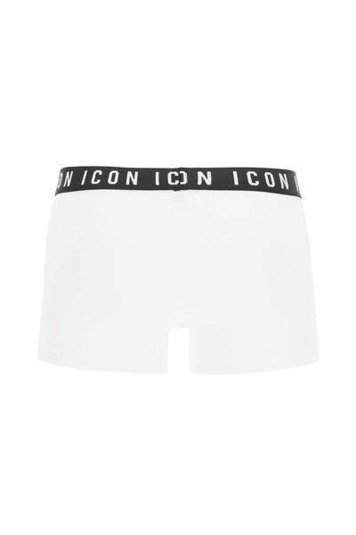 Shop Dsquared2 'icon' Underwear Trunk In White