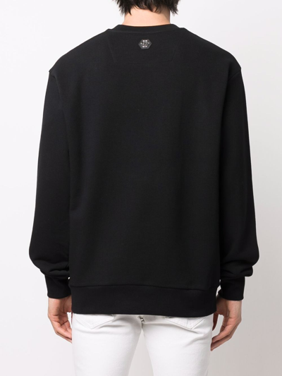 Shop Philipp Plein Logo-print Sweatshirt In Black