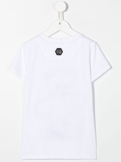 Shop Philipp Plein Junior Teddy Bear-print Short-sleeved T-shirt In White
