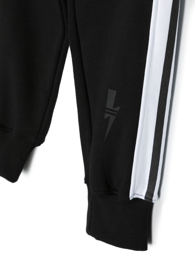 Shop Neil Barrett Logo-print Detail Track Pants In Black