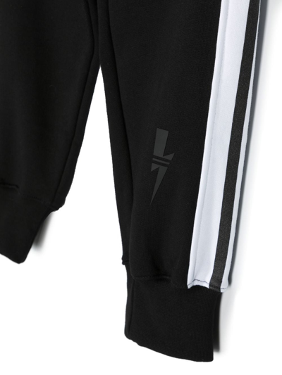 Neil Barrett Logo-print Detail Track Pants In Black
