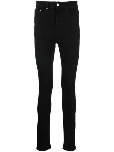 Shop Flaneur Homme Slim-cut Leg Jeans In Black