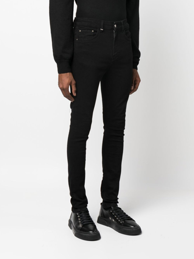Shop Flaneur Homme Slim-cut Leg Jeans In Black