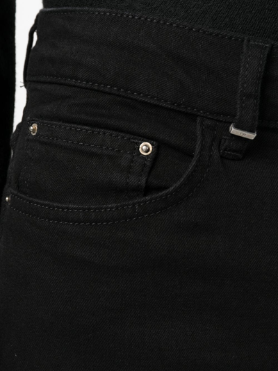 Shop Flaneur Homme Slim-cut Leg Jeans In Black