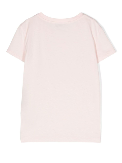 Shop Pucci Junior Logo-print Detail T-shirt In Pink
