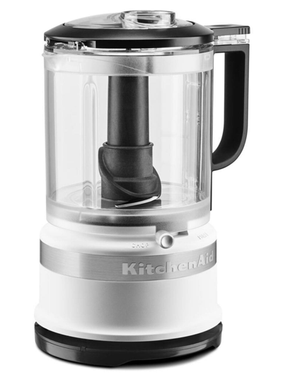 Shop Kitchenaid 5-cup Food Chopper With Multi-purpose Blade & Whisk Accessory In Matte White