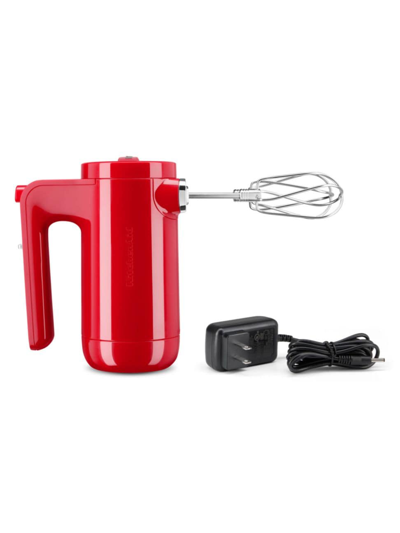 Shop Kitchenaid Cordless 7-speed Hand Mixer With Turbo Beaters In Passion Red