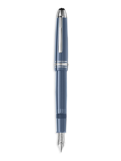 Shop Montblanc Men's Glacier Legrand Meisterstück Fountain Pen In Blue