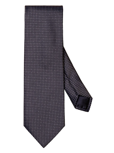 Shop Eton Men's Pin-dot Silk Tie In Blue