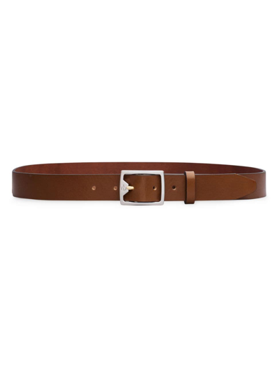 Shop Rag & Bone Women's Boyfriend Leather Belt In Chestnut